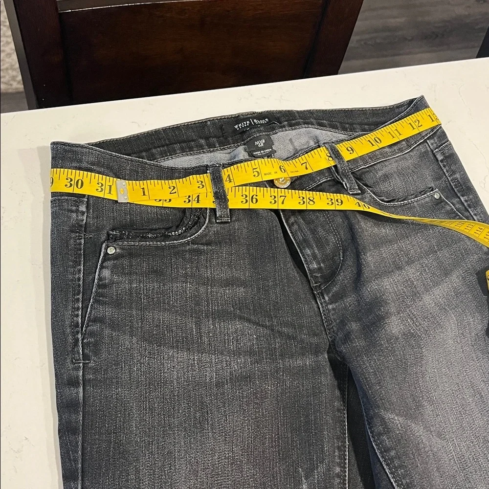 WHBM Noir Slim Leg Black Jeans size 6R